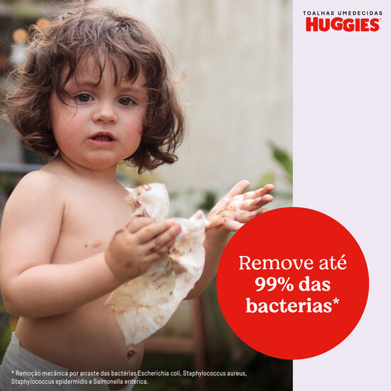 Kit Lenços Umedecidos Huggies Rosto e Corpo - 4 pacotes 192 lenços